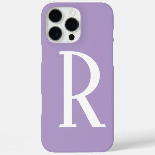 Lila leichte Monogramme Name Cooles Geschenk Gastg iPhone 16 Pro Max Hülle