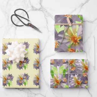Lila Leidenschaft Geschenkpapier Set