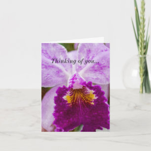 Lila Leidenschaft Orchid Denken Sie an Ihre Karte