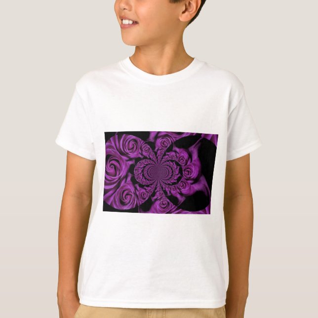 Lila Leidenschaft: Royal Romance Rose T-Shirt (Vorderseite)