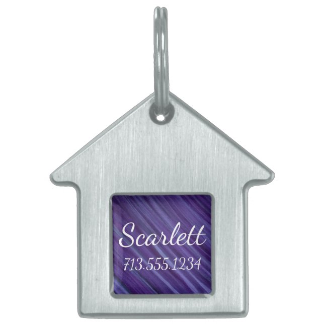 Lila Leidenschaft | Violet Lavendel Plum Brushstro Tiermarke (Vorderseite)