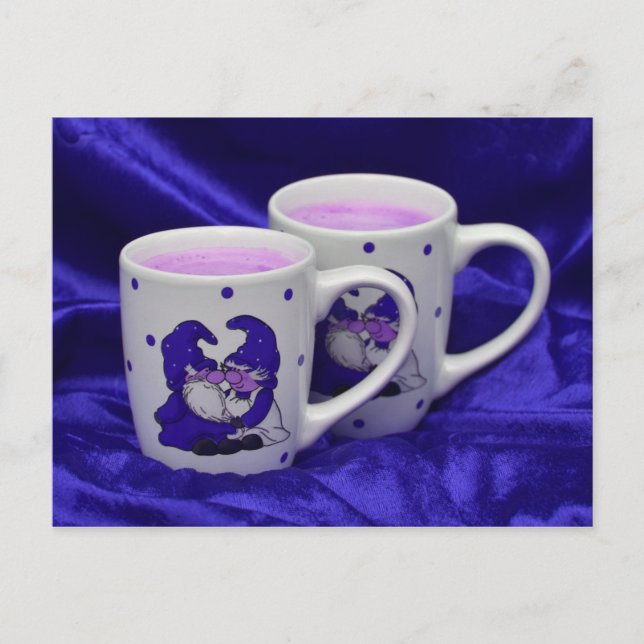 lila Leidenszwerge Postkarte (Vorderseite)