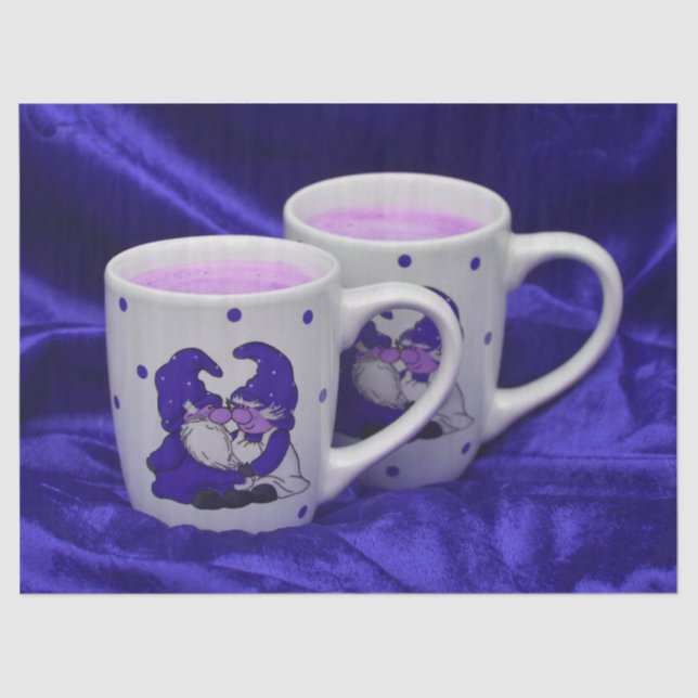 lila Leidenszwergpapier Seidenpapier (Vorderseite)