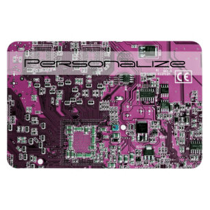 Lila Leiterplattenplatine Magnet