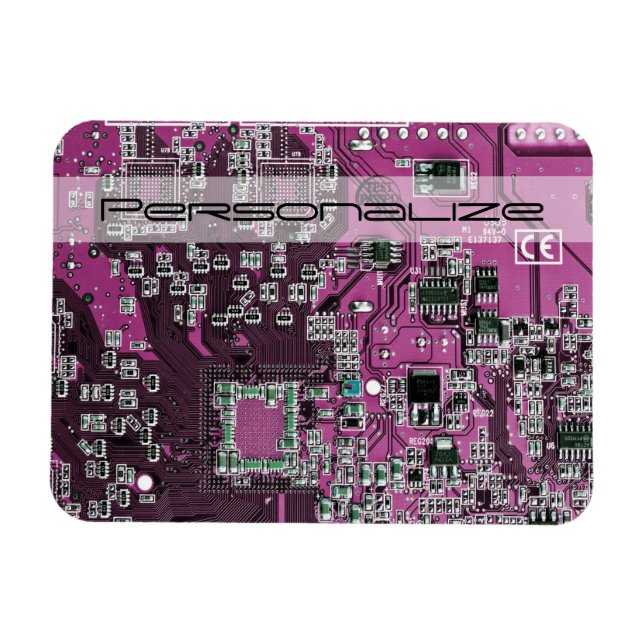 Lila Leiterplattenplatine Magnet (Horizontal)