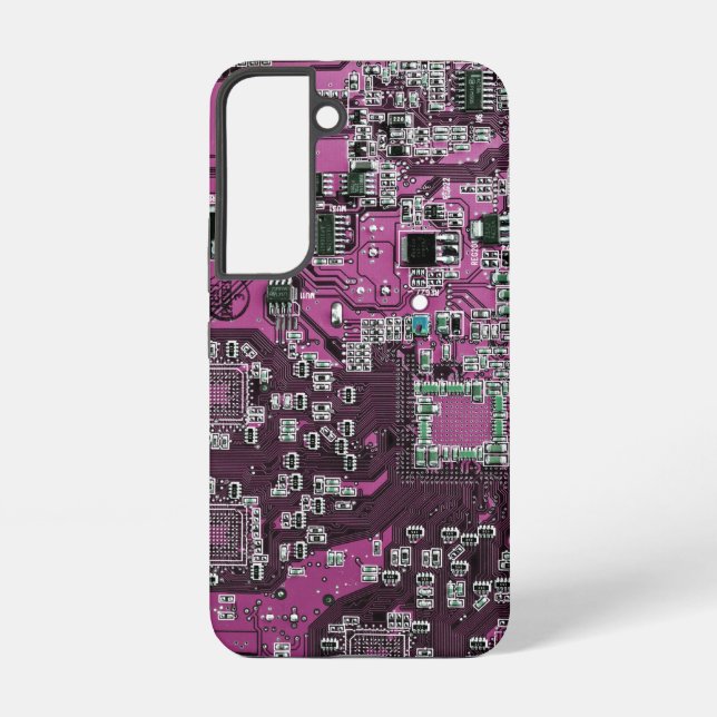 Lila Leiterplattenplatine Samsung Galaxy Hülle (Rückseite)