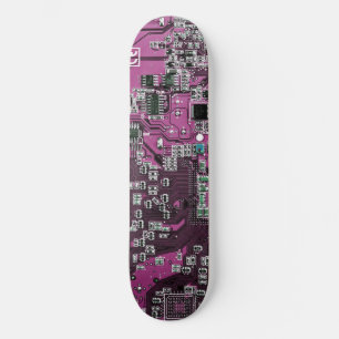 Lila Leiterplattenplatine Skateboard