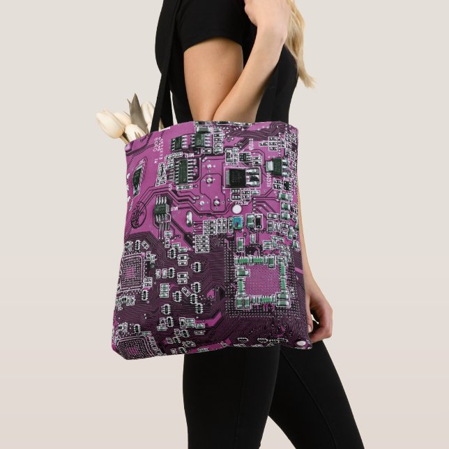 Lila Leiterplattenplatine Tasche (Von Nahem)