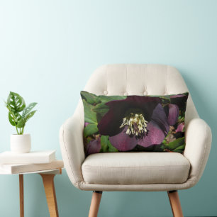 Lila Lenten Rose Ostern Blume Lendenkissen