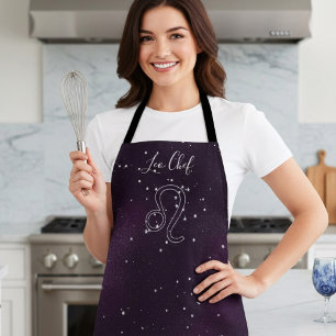 Lila Leo Zodiac Constellation Astrologie Schürze