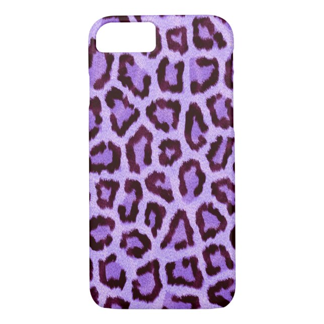 Lila Leopard Case-Mate iPhone Hülle (Rückseite)