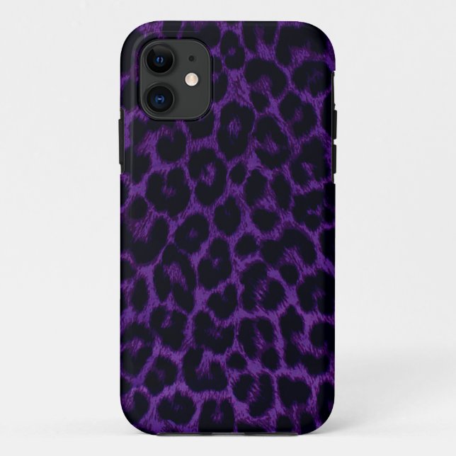 Lila Leopard-Druck iPhone 5 Kasten Case-Mate iPhone Hülle (Rückseite)