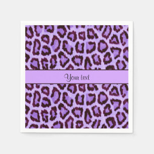 Lila Leopard-Druck Serviette