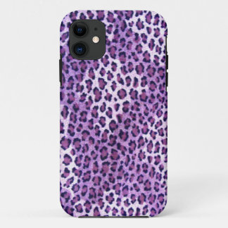 Lila Leopard Print Iphone 5S Fall 11 Hülle
