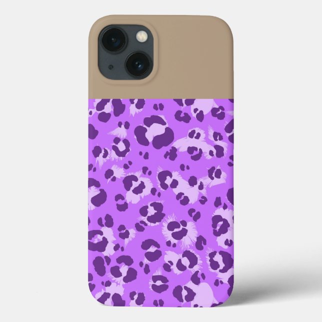 Lila Leopard Print - iPhone 6 Fall Case-Mate iPhone Hülle (Rückseite)