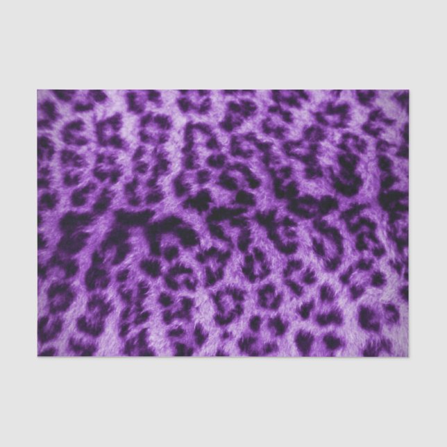 Lila Leopardrucke Seidenpapier (Vorderseite)