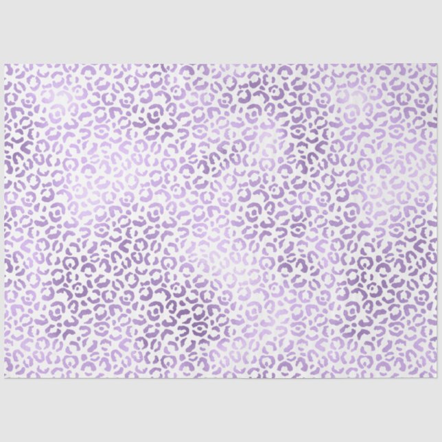 Lila Leopardrucke Seidenpapier (Vorderseite)