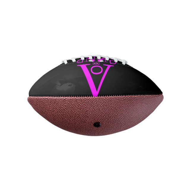 Lila Letter Face Mini Football (Gedreht 270)