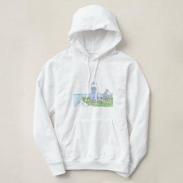 Lila Leuchtturm; Frauenhaus Hoodie