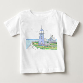 Lila Leuchtturm-Hemd; Baby Baby T-shirt