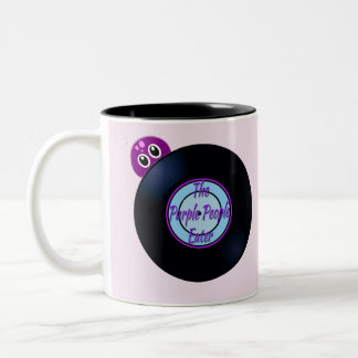 Lila Leute-Esser-goldene Oldie-Lied-Titel Zweifarbige Tasse