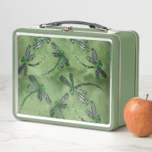 Lila Libellen auf Limonem Soft