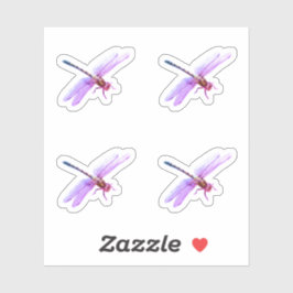 Lila Libellen Aufkleber