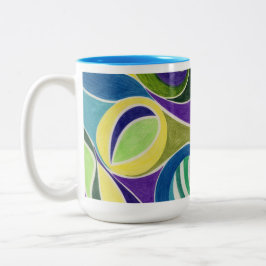 Lila Licht Zweifarbige Tasse
