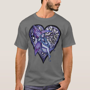Lila Liebe Fairy Art MoonChild Fee Mond T-Shirt