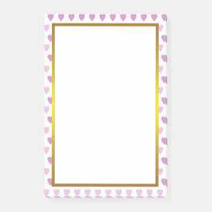 Lila Liebe für Gold Foil Post-it Klebezettel