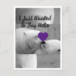 Lila Liebe Postkarte
