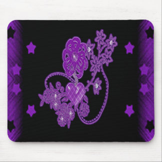Lila Liebe-Szene Mousepad