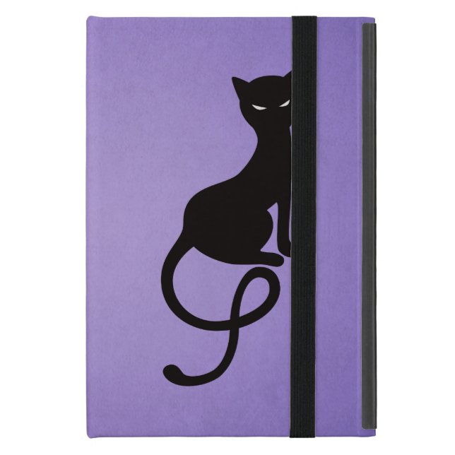 Lila liebenswürdiges schlechtes schwarze iPad mini etui (Vorderseite Geschlossen)