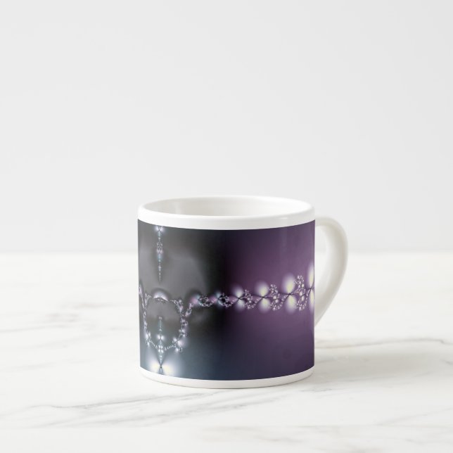 Lila Lied Espressotasse (Vorderseite Rechts)