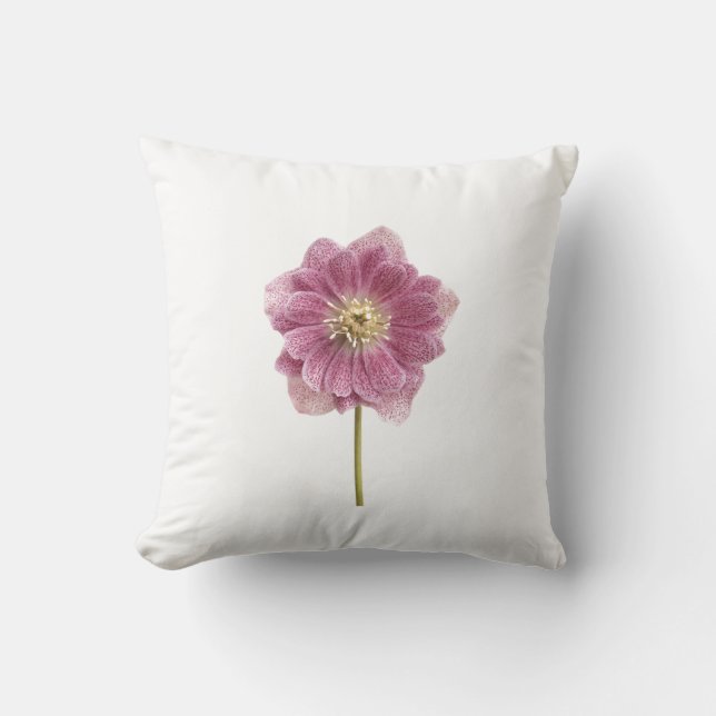 Lila Liege Blume Kissen (Vorderseite)