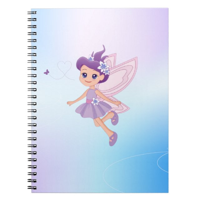 "Lila & Light Blue Notebook" Notizblock (Vorderseite)
