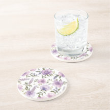 Lila-lila Blumen-Wasserfarbe Botanisch
