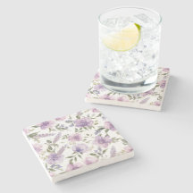 Lila-lila Blumen-Wasserfarbe Botanisch