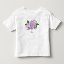 Lila lila botanische Aquarellfarbe Kleinkind T-shirt