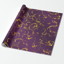 lila, lila, gold, golden, farbig, abstrakt, geschenkpapier