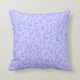 Lila lila Leopard-Druck-Pastellmuster Kissen
