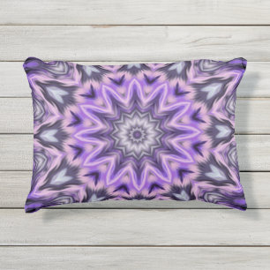 Lila lila Mandala Kissen Für Draußen