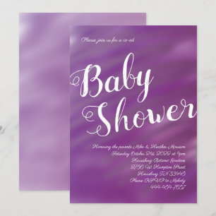 Lila & Lilac Baby Dusche Gleichgeschlechtsneutral Einladung