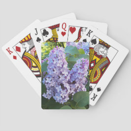 Lila Lilac Blooms Floral Spielkarten