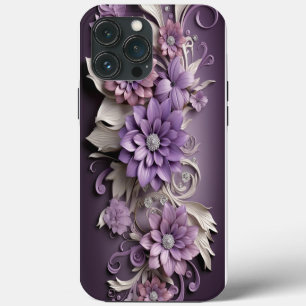 Lila Lilac Blume 3d Case-Mate iPhone Hülle