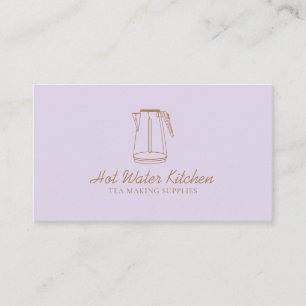 Lila Lilac Blush Kitchen Utensil Teekessel Visitenkarte