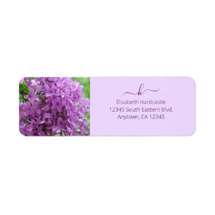 Lila Lilac Foto Monogram