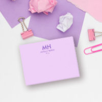 Lila Lilac-Minimal-Sauberkeitsinitialen