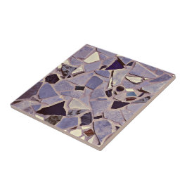 Lila Lilac Mosaic Terrazzo Foto Art Collection Fliese