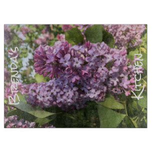 Lila Lilac-Schneidboard, Personalisiert Schneidebrett